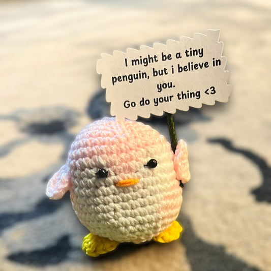 Crochet Positive Penguin 