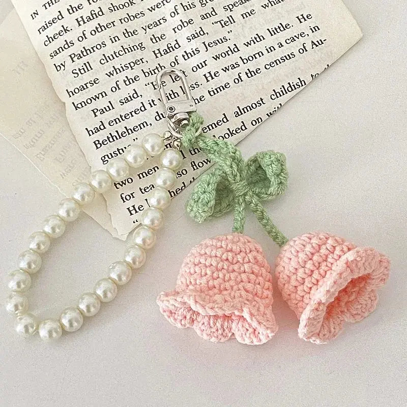  Crochet Keychain - Lilly of the Valley