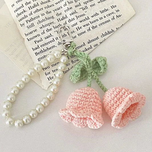  Crochet Keychain - Lilly of the Valley