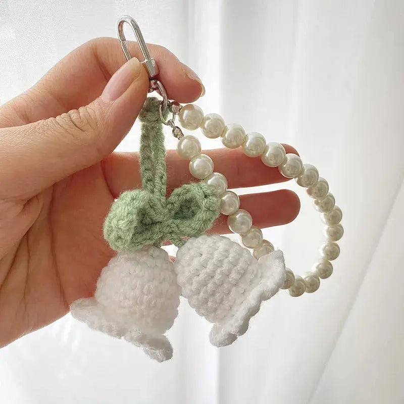 Lilly of the Valley Crochet Keychain - Gulyarn